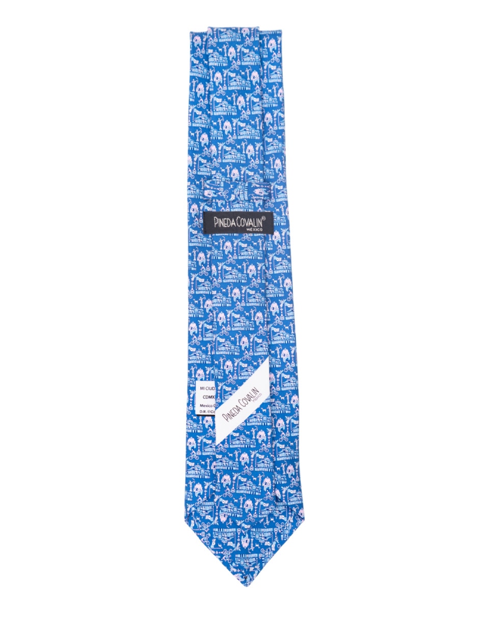 Corbata regular de seda estampada para hombre 2