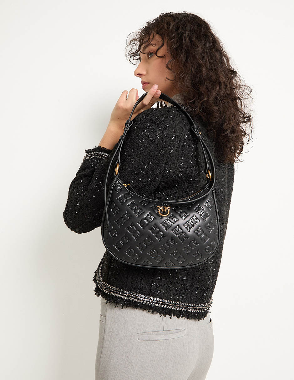 Bolsa hobo Half Moon de piel para mujer 5