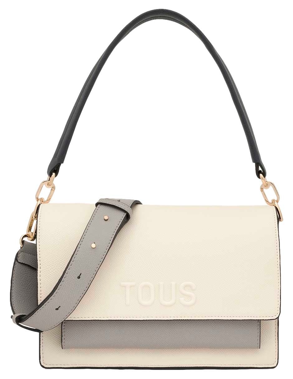 BOLSA Bandolera mediana POLIURE, BEIGE