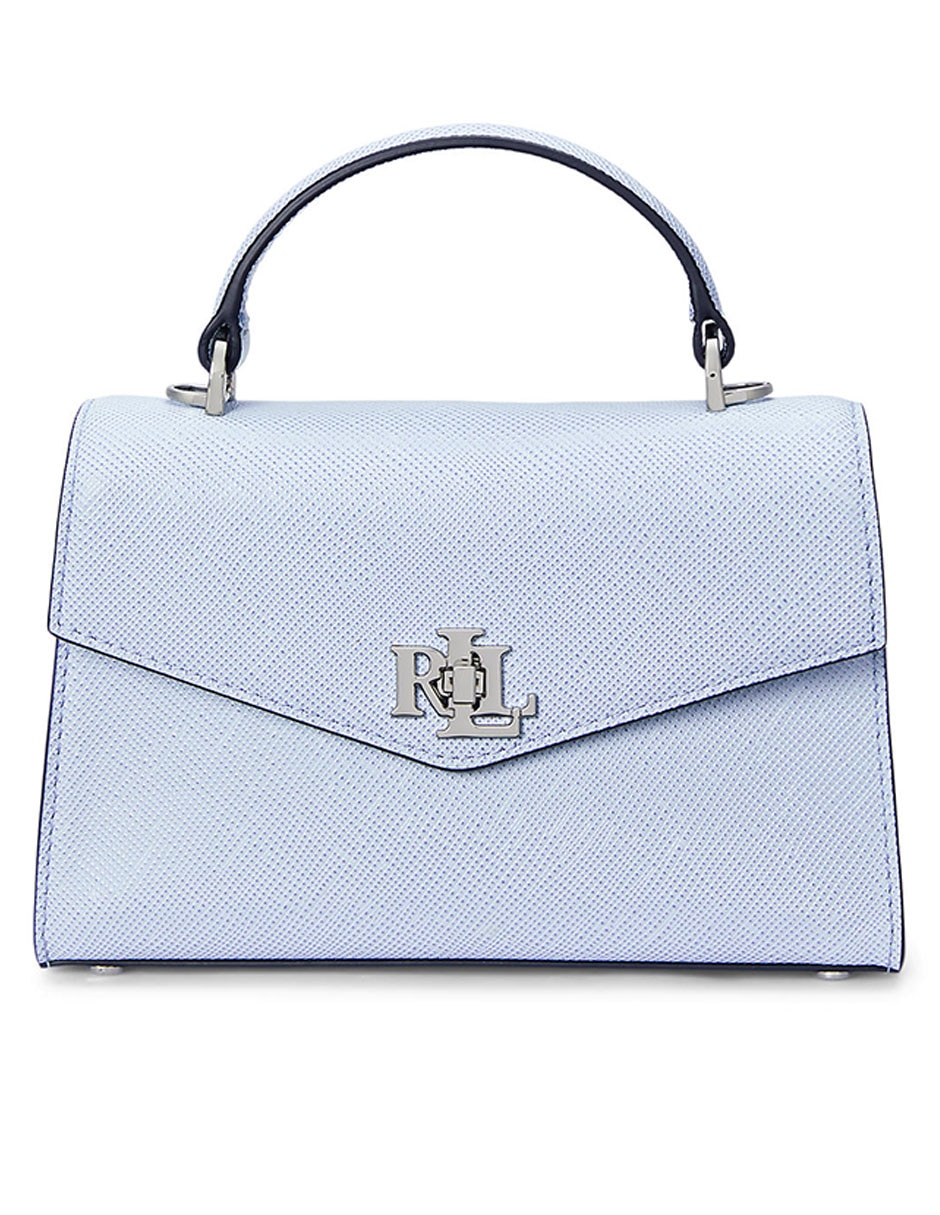 Bolsa satchel de piel para mujer