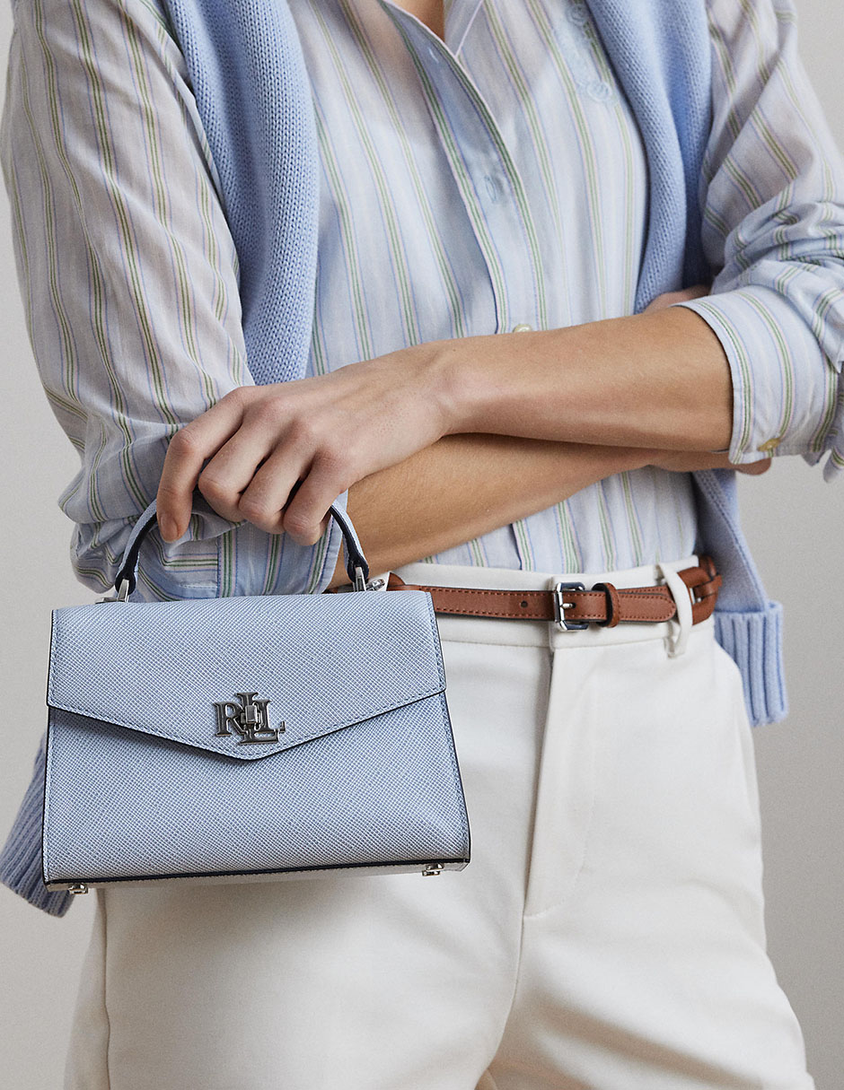 Bolsa satchel de piel para mujer 13