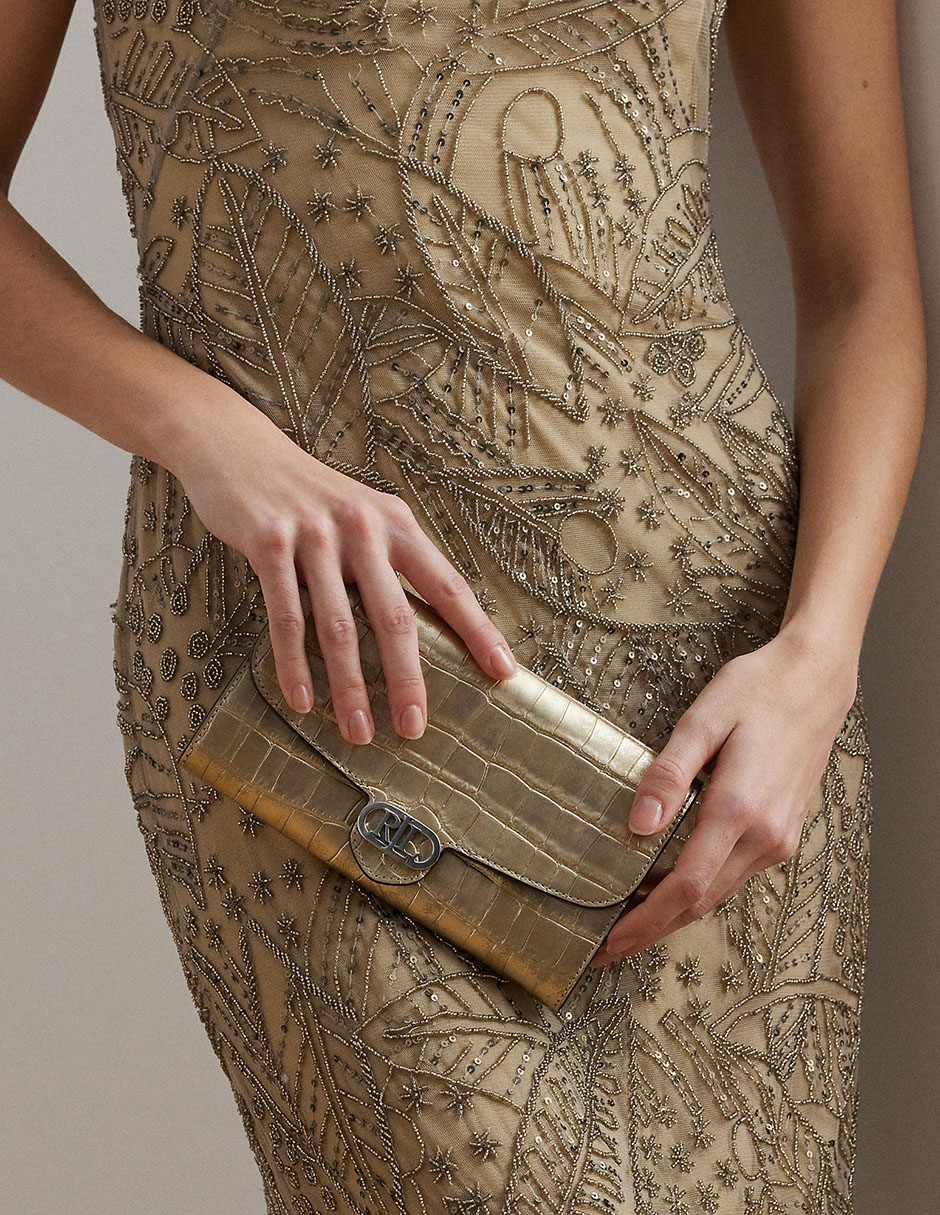 Bolsa clutch de piel para mujer 7