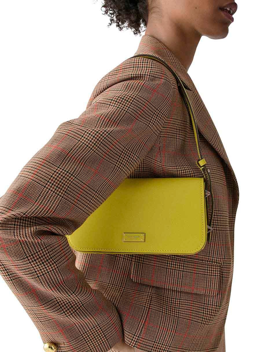 BOLSO FW25 CUERO, UNITALLA, AMARILLO