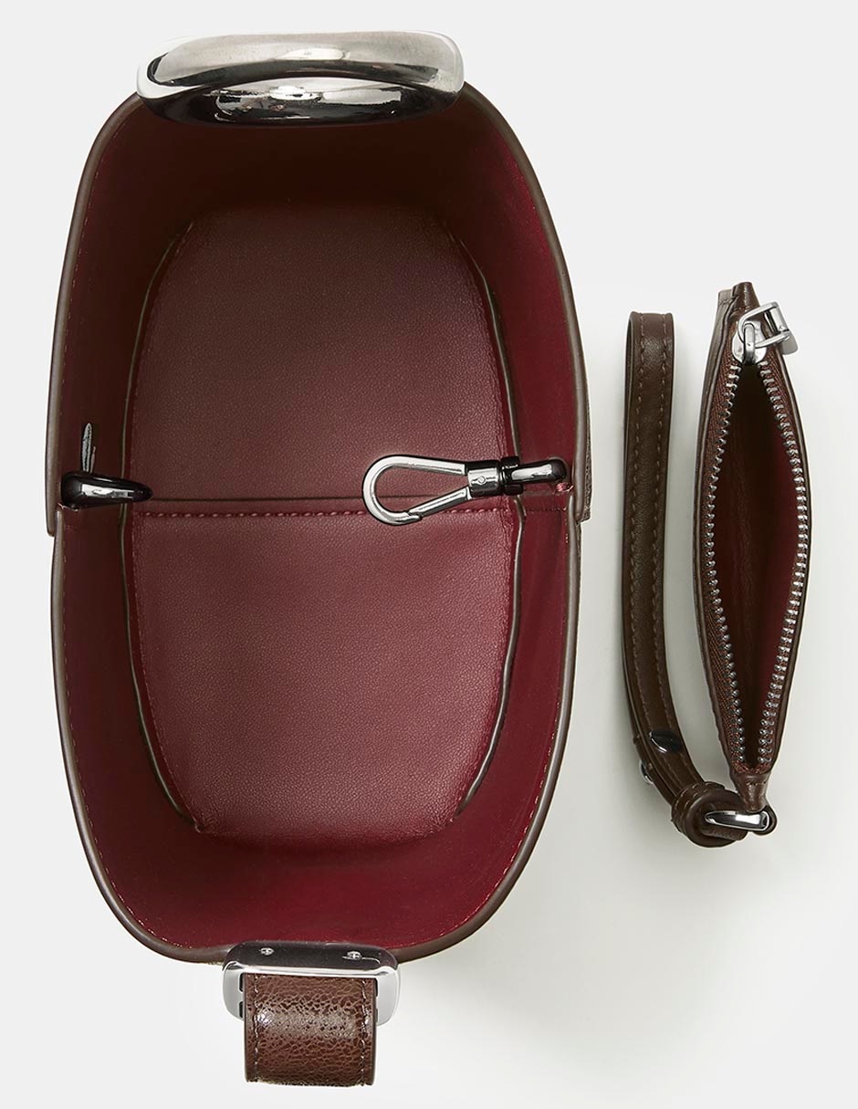 Bolsa crossbody Halo de cuero para mujer 3