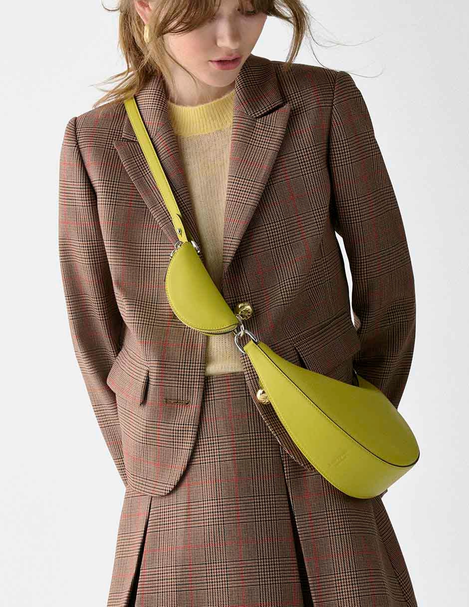 BOLSA FW25 CUERO, UNITALLA, AMARILLO