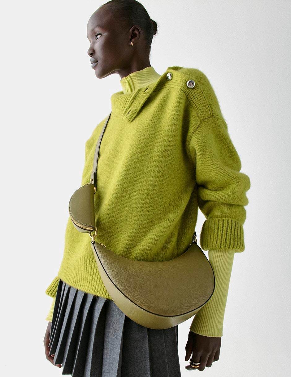 Bolsa shoulder Duo de cuero para mujer 4