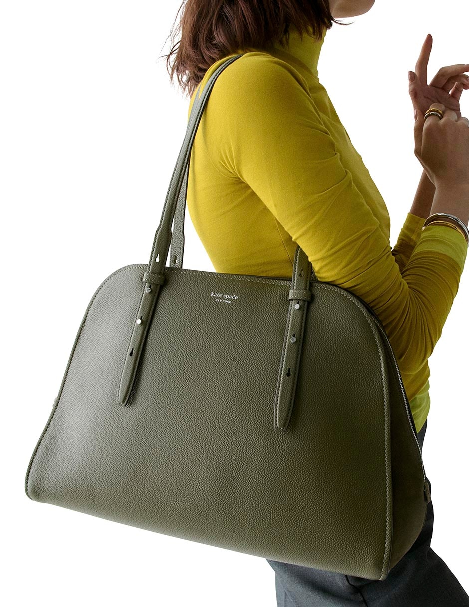 Bolsa shoulder Do It All de cuero para mujer 4