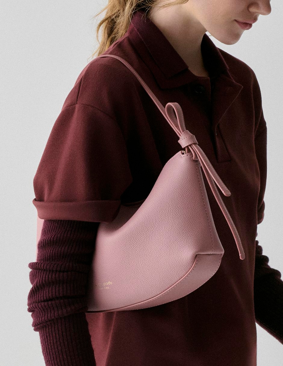 Bolsa hobo Loop de cuero para mujer 4