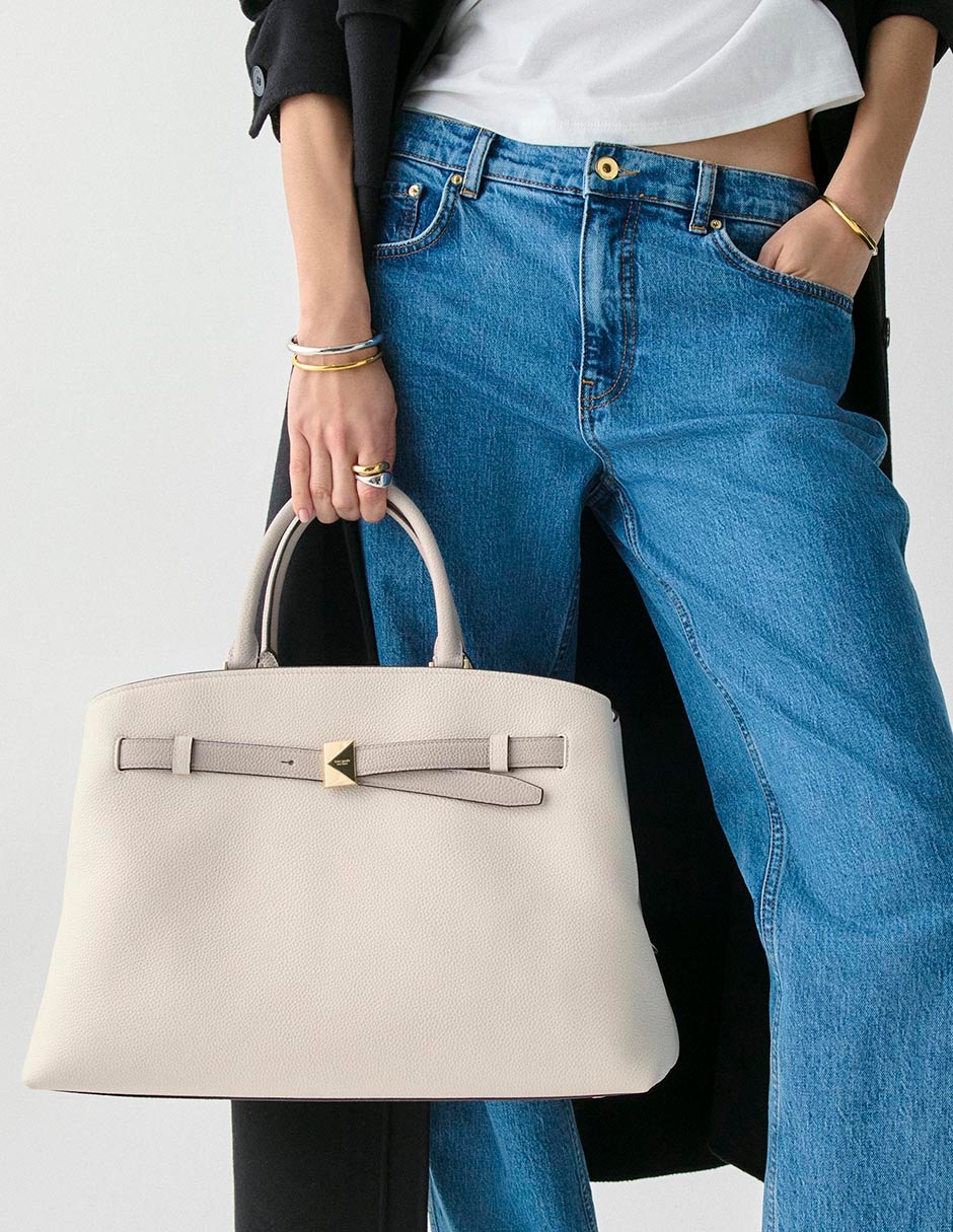 Bolsa tote Deco Nagato Edo Tensei de cuero para mujer 4