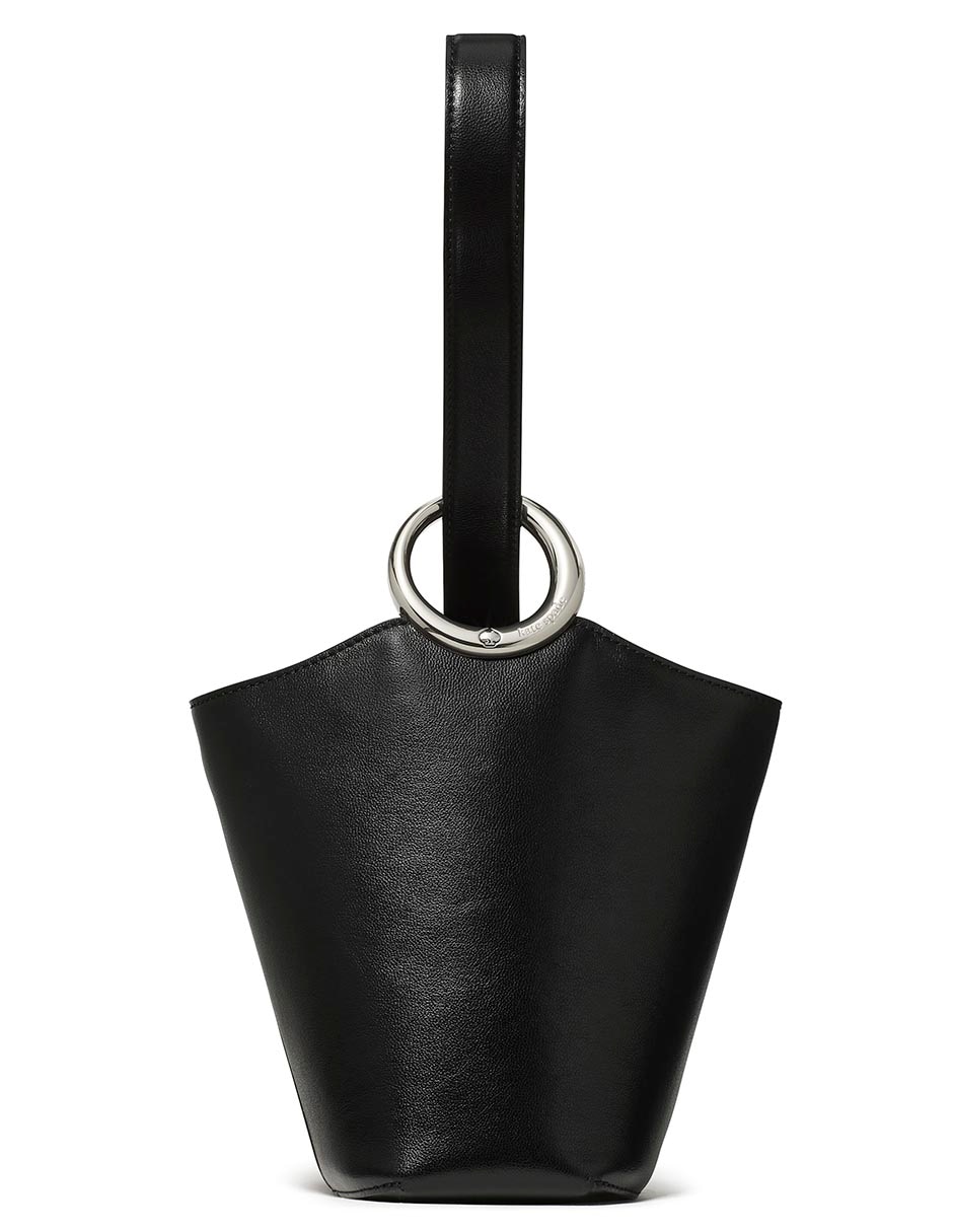 Bolsa bucket Halo de cuero para mujer 2