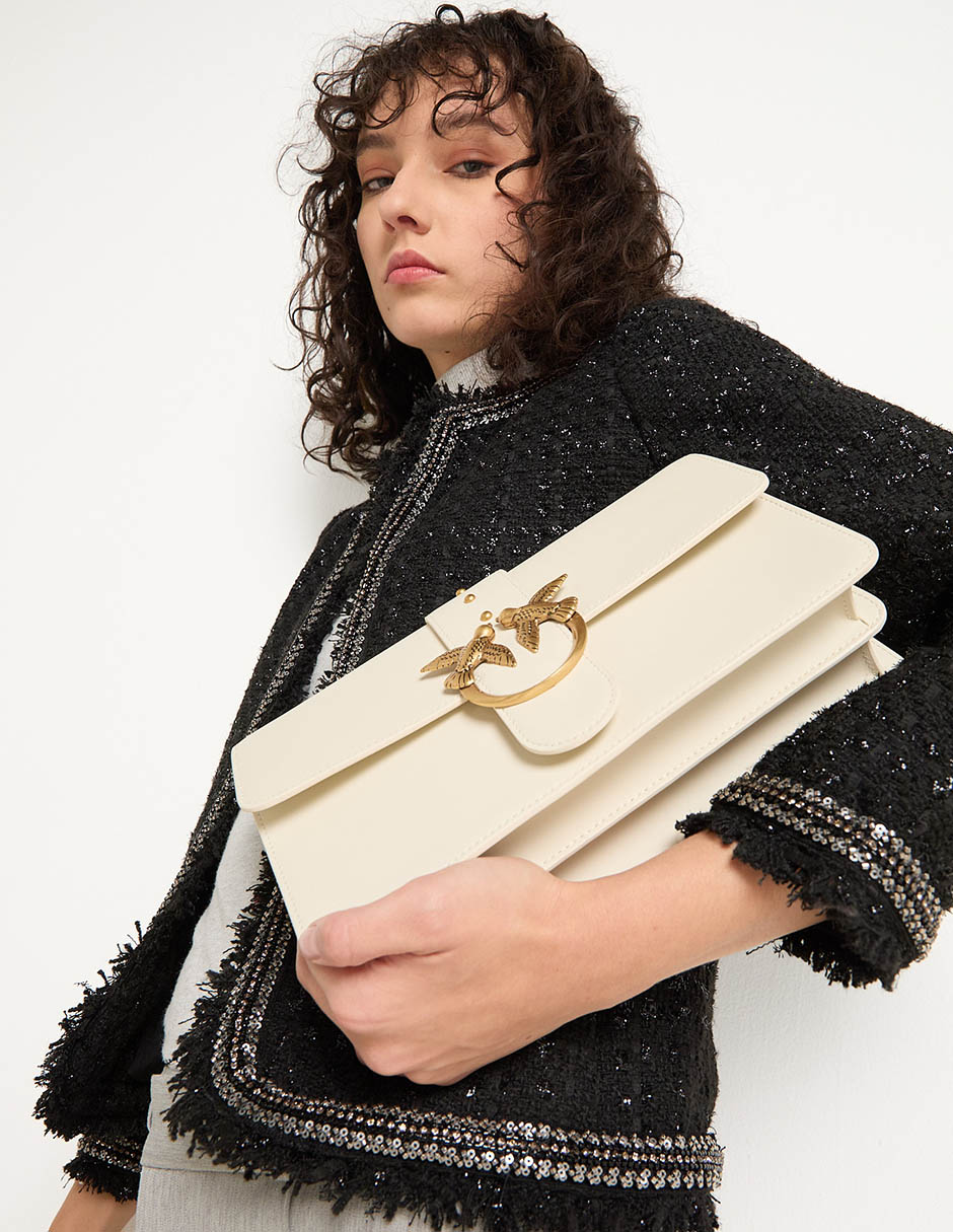 BOLSO PIEL, SIN TAMAÑO, BEIGE