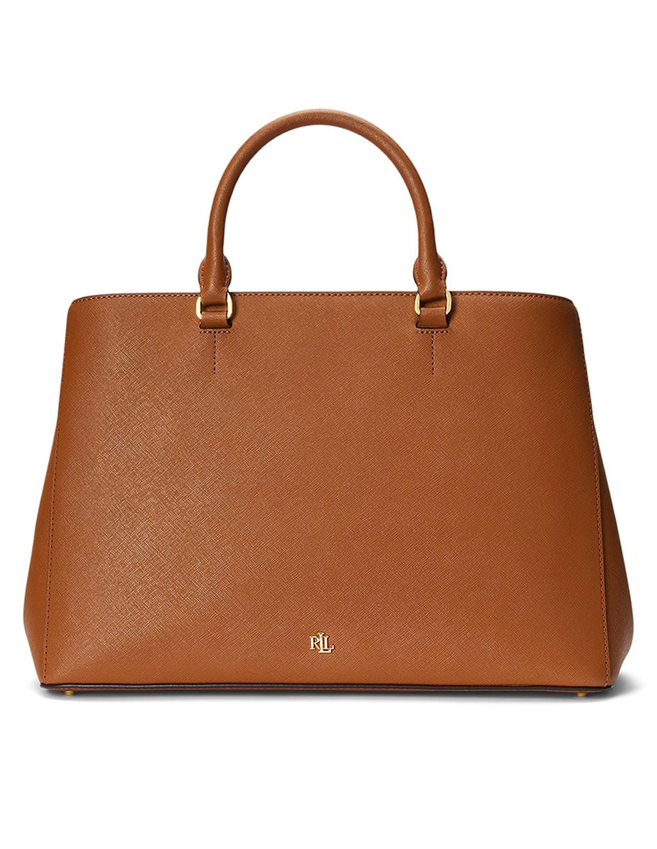 Bolsa satchel de piel para mujer