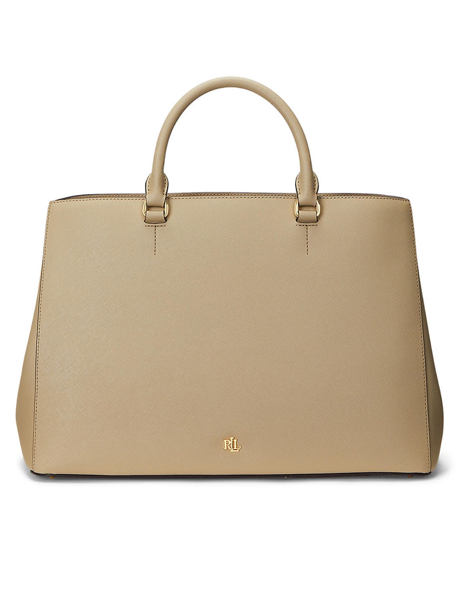 Bolsa satchel de piel para mujer