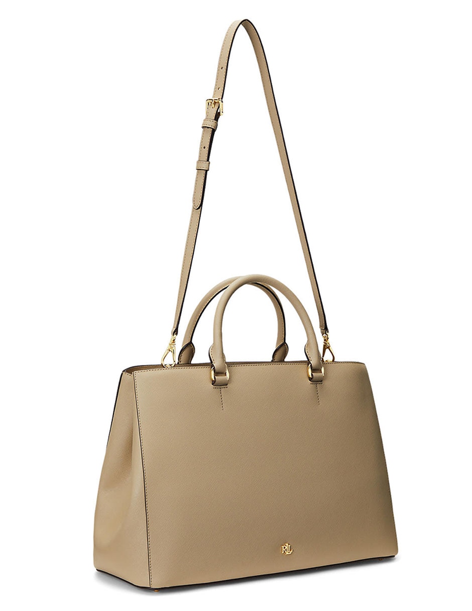 Bolsa satchel Lauren Ralph Lauren de piel para mujer