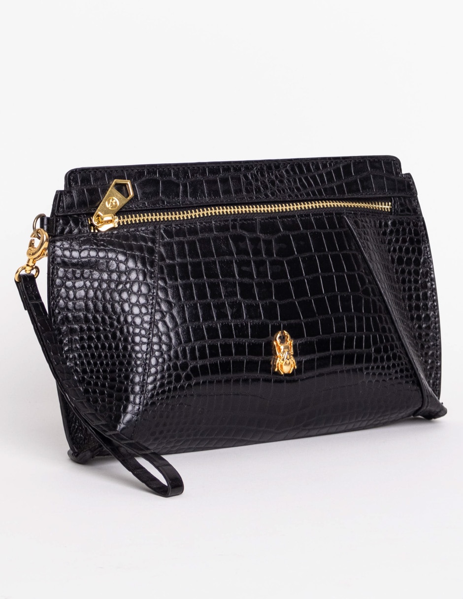 Bolsa wristlet Mantis Hand de piel para mujer 3