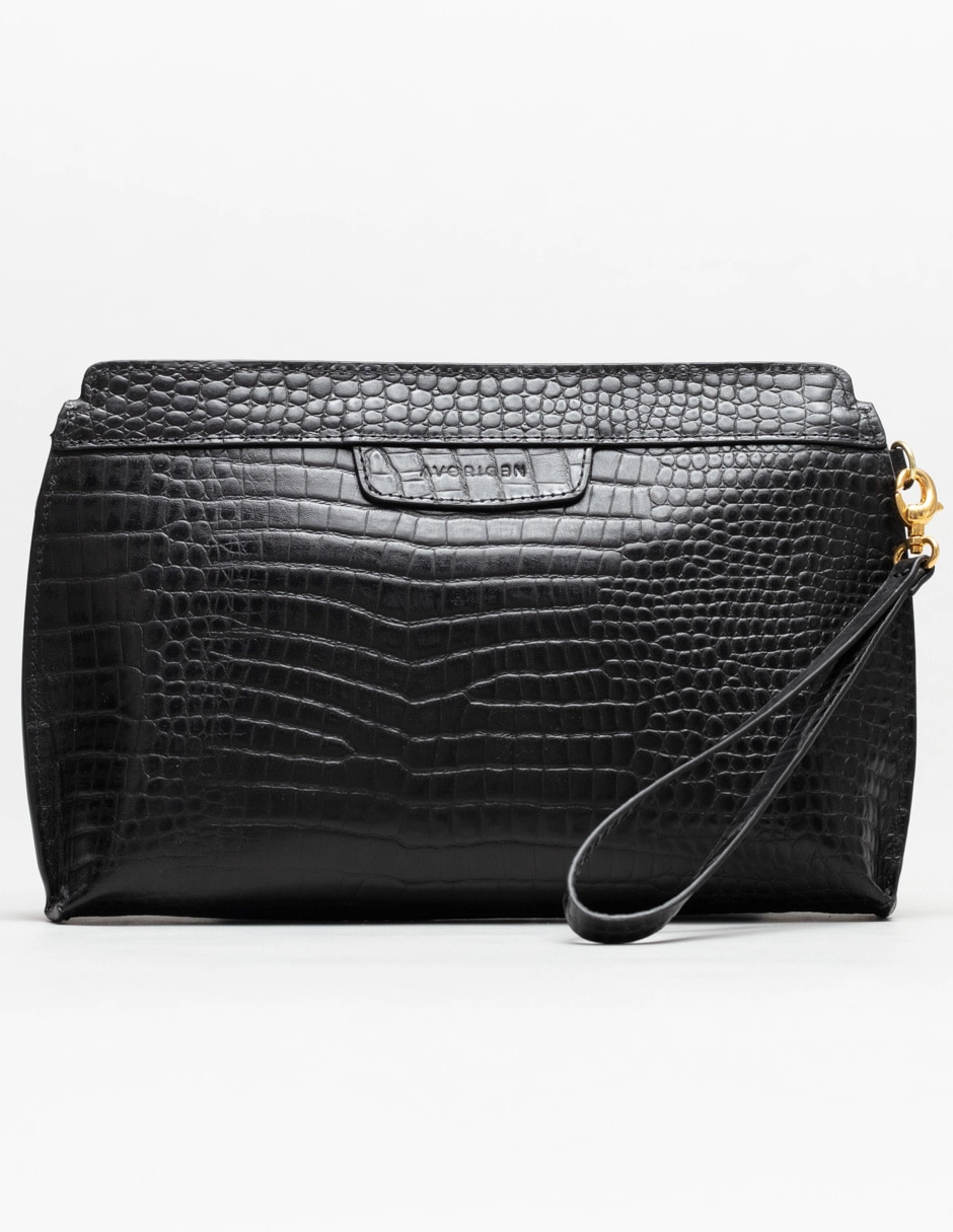 Bolsa wristlet Mantis Hand de piel para mujer 5
