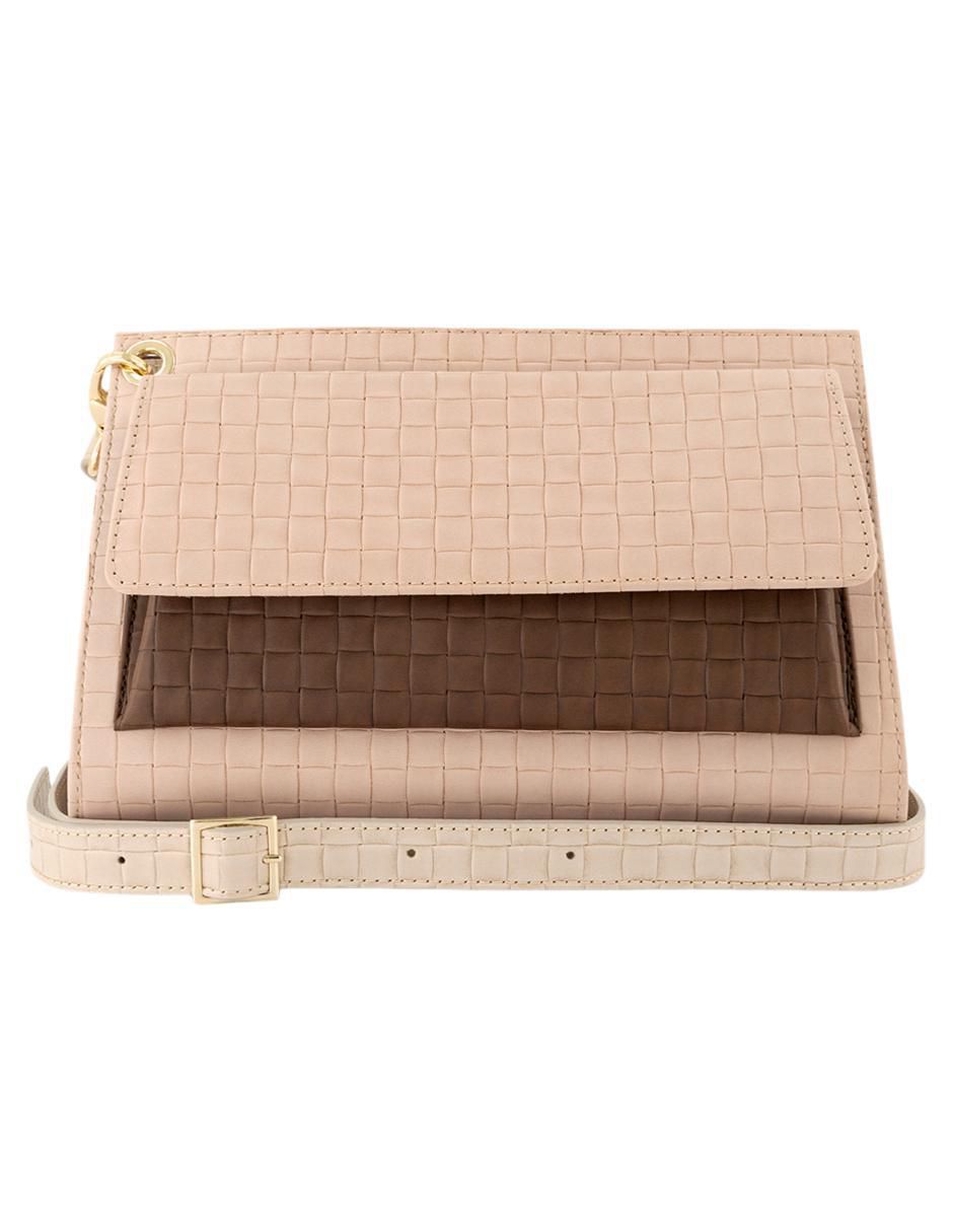 Bolsa crossbody de piel para mujer