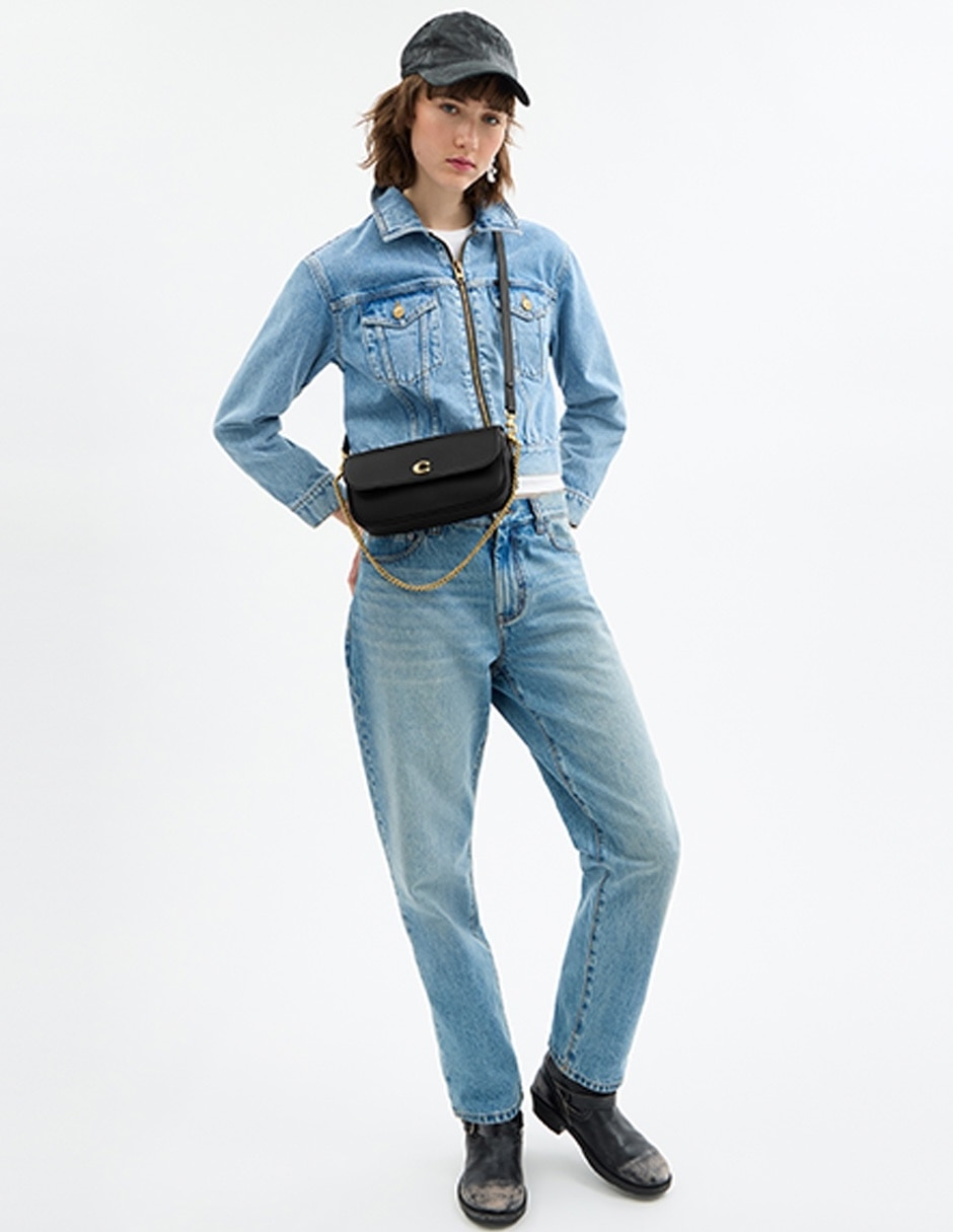 Bolsa flap Refined Calf de piel para mujer 4