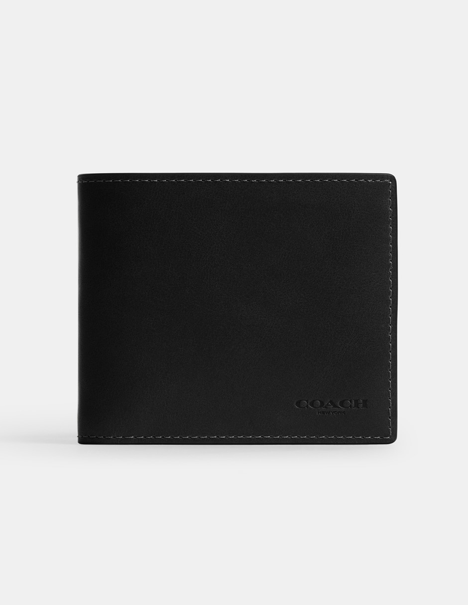 Tarjetero de piel para hombre