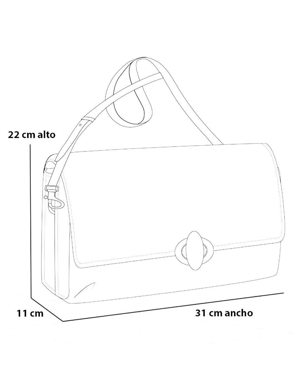 Bolsa satchel de piel para mujer 5