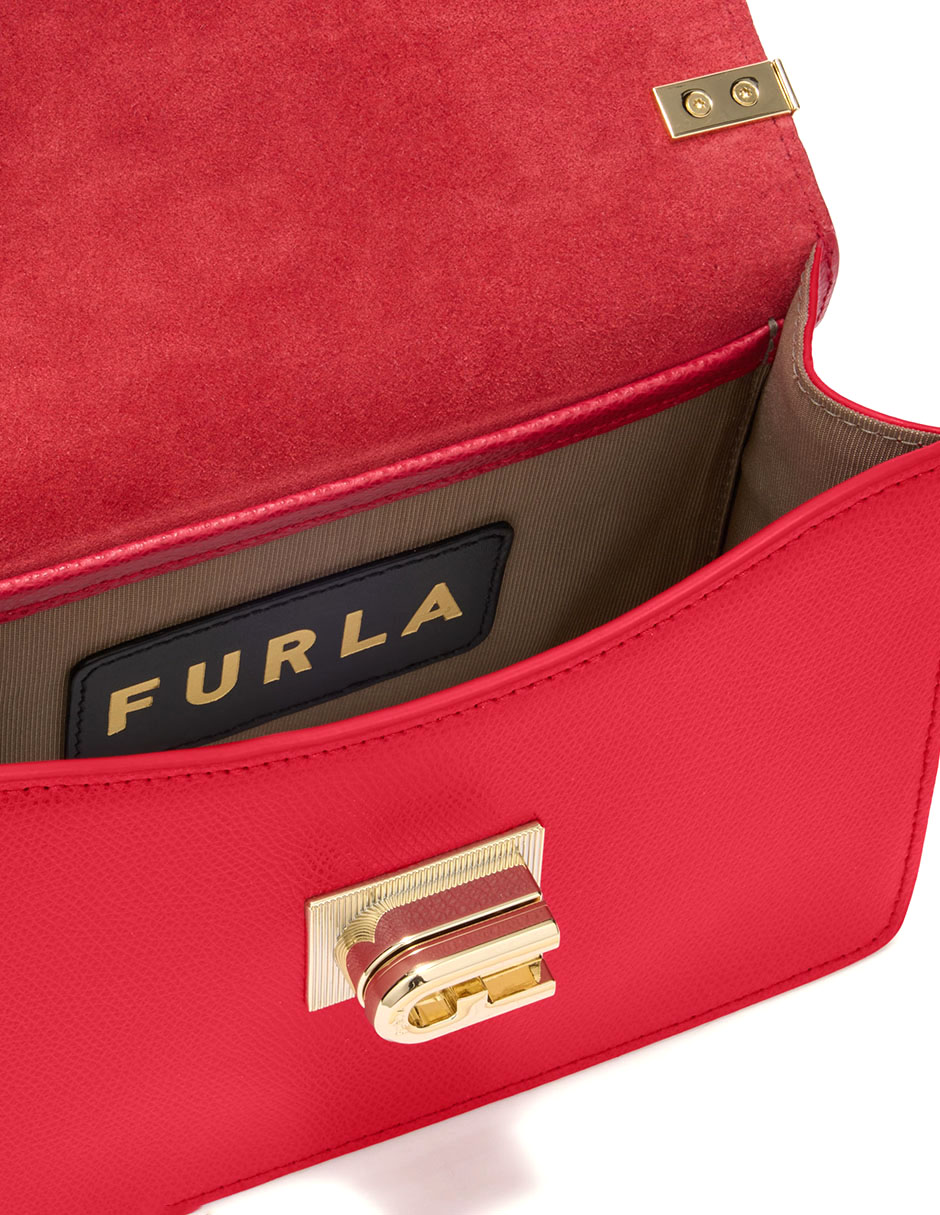 CROSSBODY PIEL, UNITALLA, ROJO