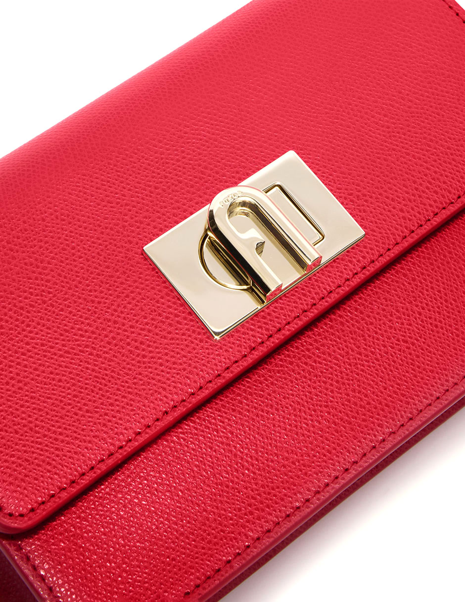 CROSSBODY PIEL, UNITALLA, ROJO