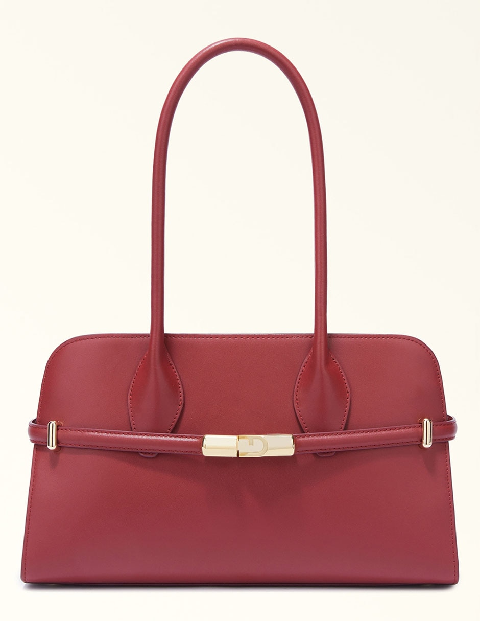 BOLSA TOTE FW25 PIEL, UNITALLA, ROJO