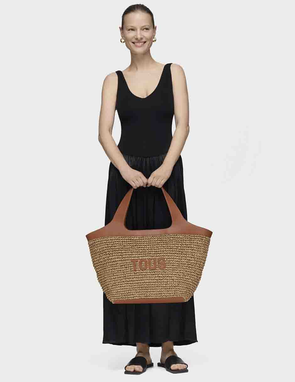 Bolsa tote Lirio Rafia para mujer 5