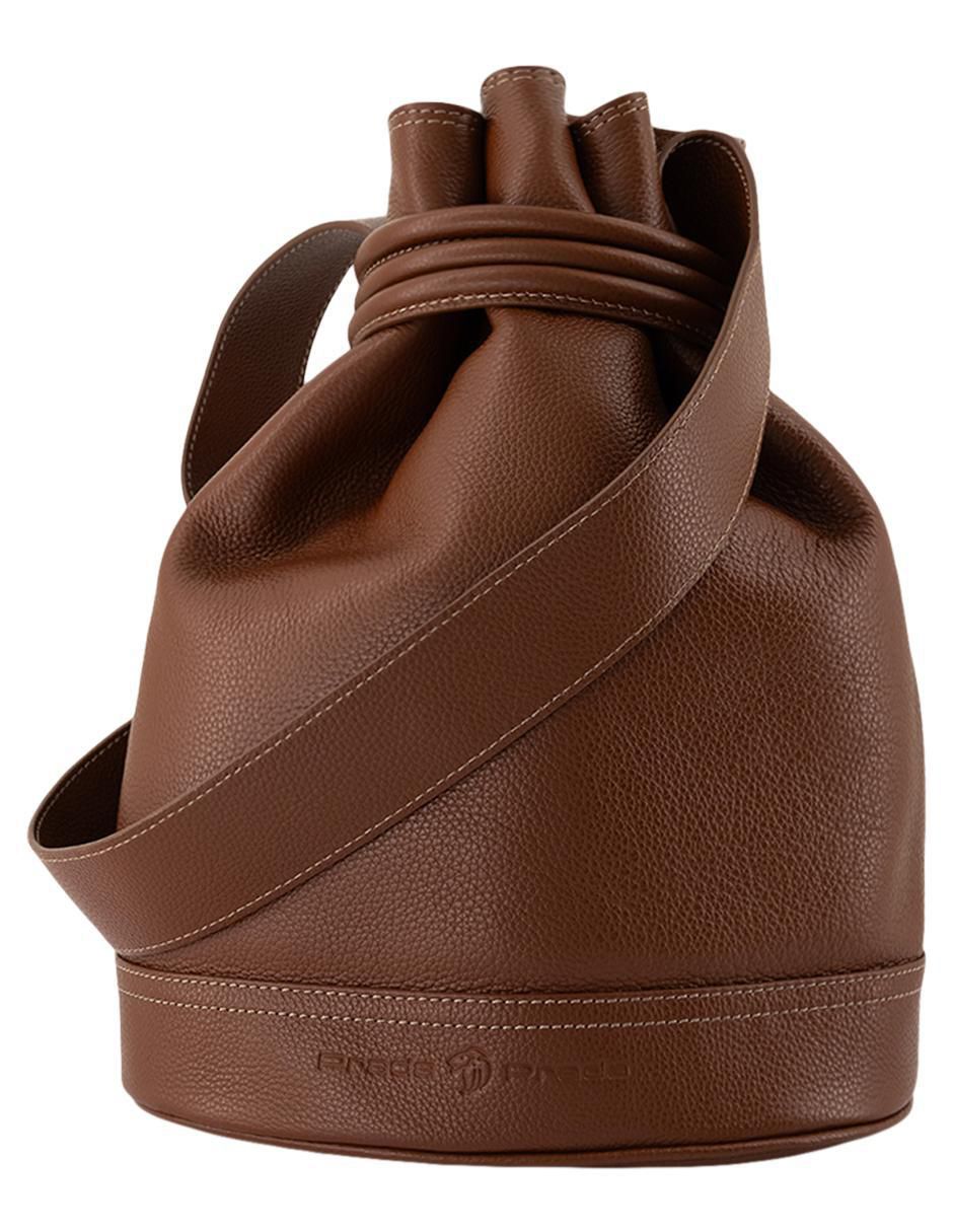 Bolsa bucket de piel para mujer