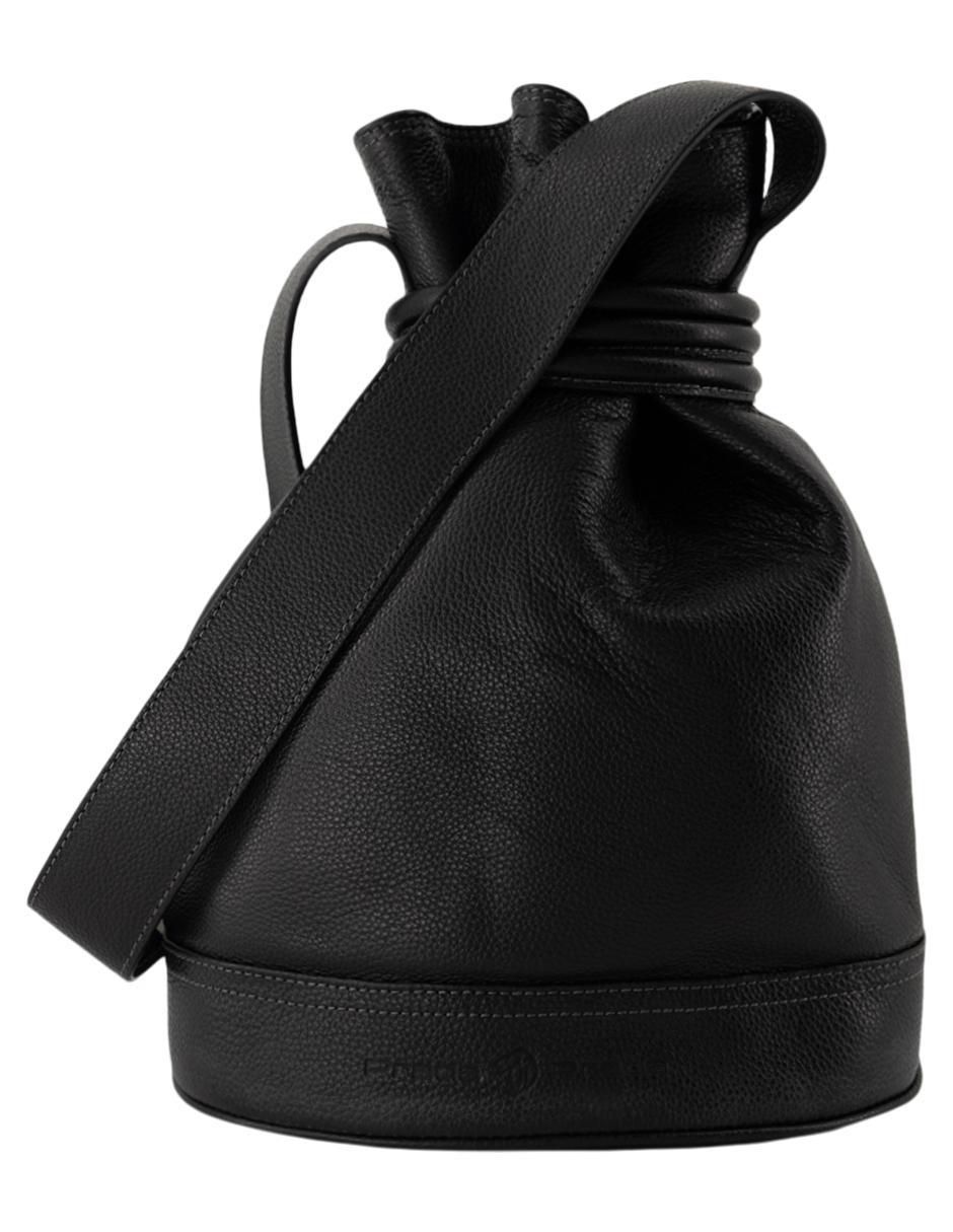 Bolsa bucket de piel para mujer 1