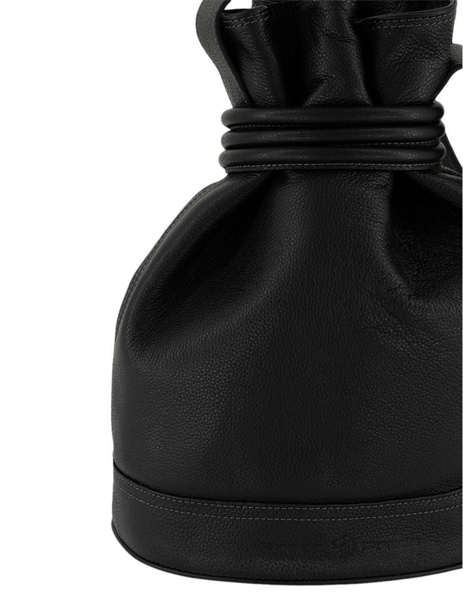 Bolsa bucket de piel para mujer 3