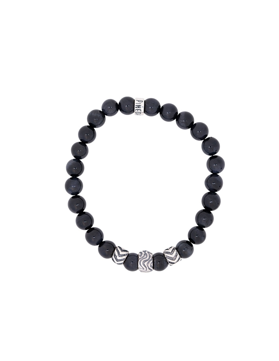 Pulsera de plata con ojo de tigre p 925