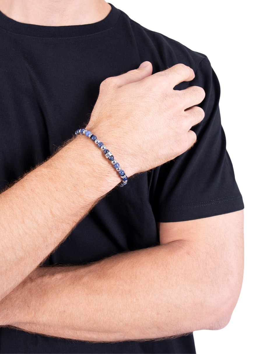 Pulsera de plata con sodalita p 925 3