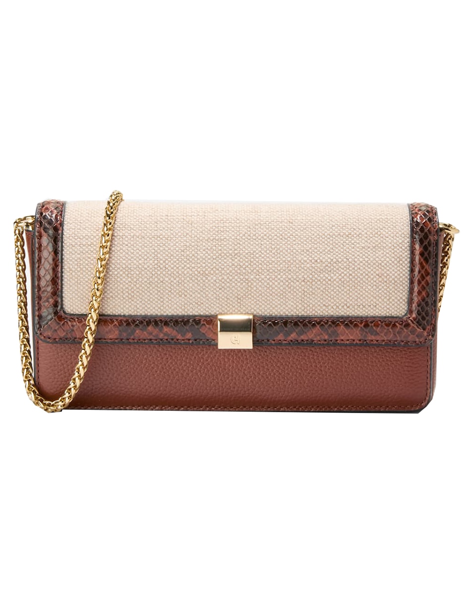 Bolsa crossbody de piel para mujer