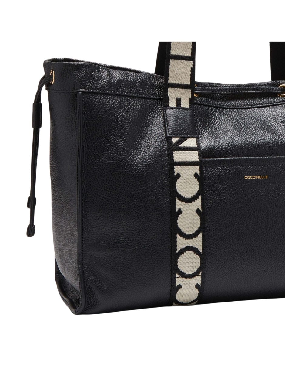 Bolsa shoulder Coccinelle 2 Day Signature de piel para mujer 4