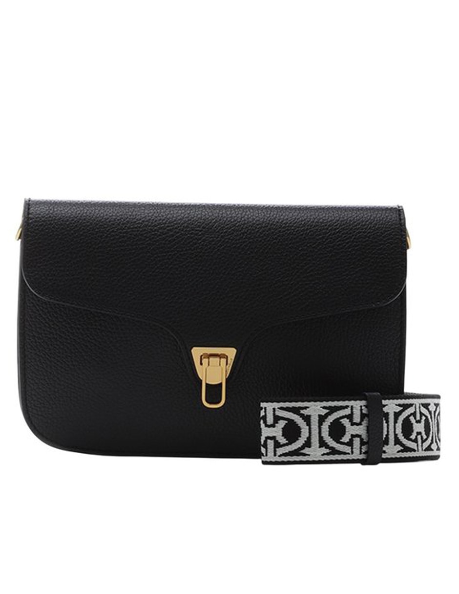Bolsa crossbody Beat Soft Ribb de piel para mujer