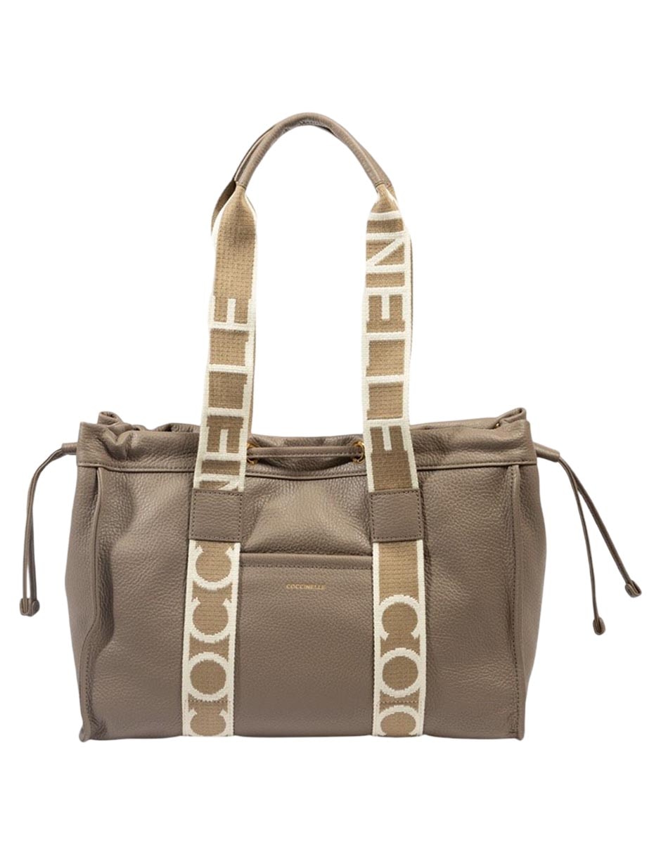 Bolsa shoulder Coccinelle 2 Day Signature de piel para mujer