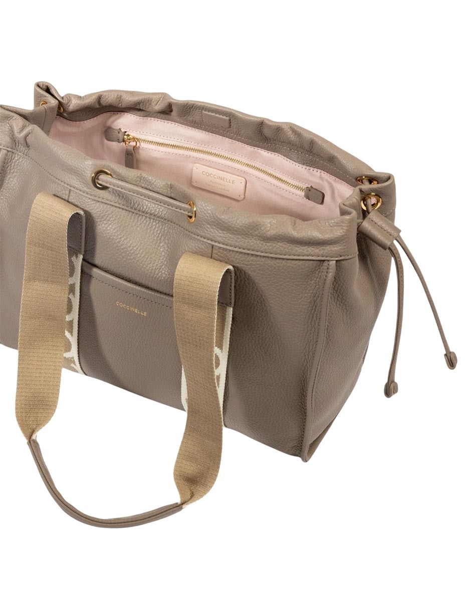 Bolsa shoulder Coccinelle 2 Day Signature de piel para mujer 4