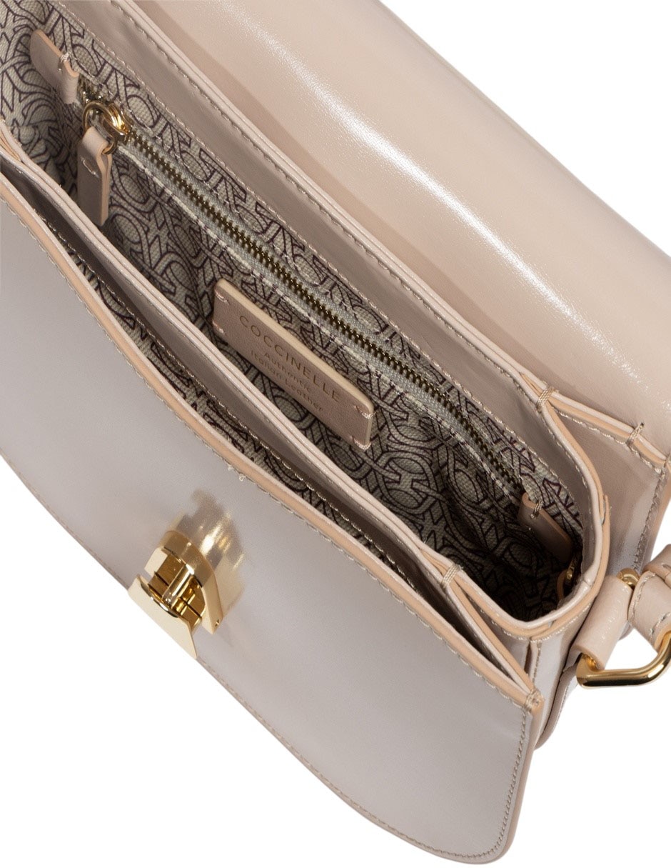 Bolsa shoulder Coccinelle Dew Shiny Calf de piel para mujer 2