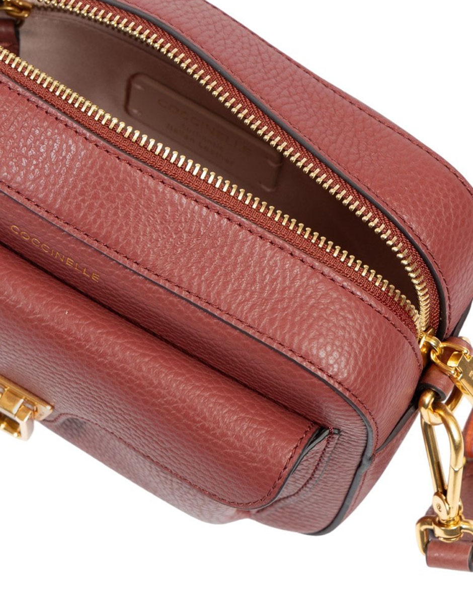 Bolsa crossbody Coccinelle Beat Soft Ribb de piel para mujer 3