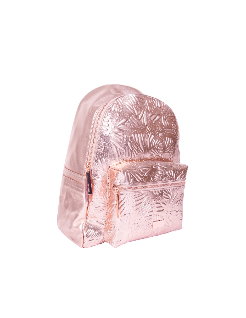 Backpack grabado mariposa de piel para mujer 2
