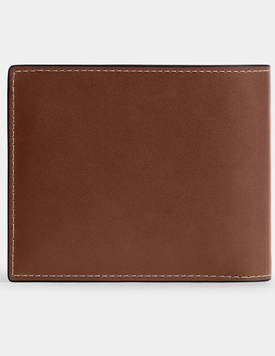 Tarjetero piel Natural Grain Leather para hombre 5