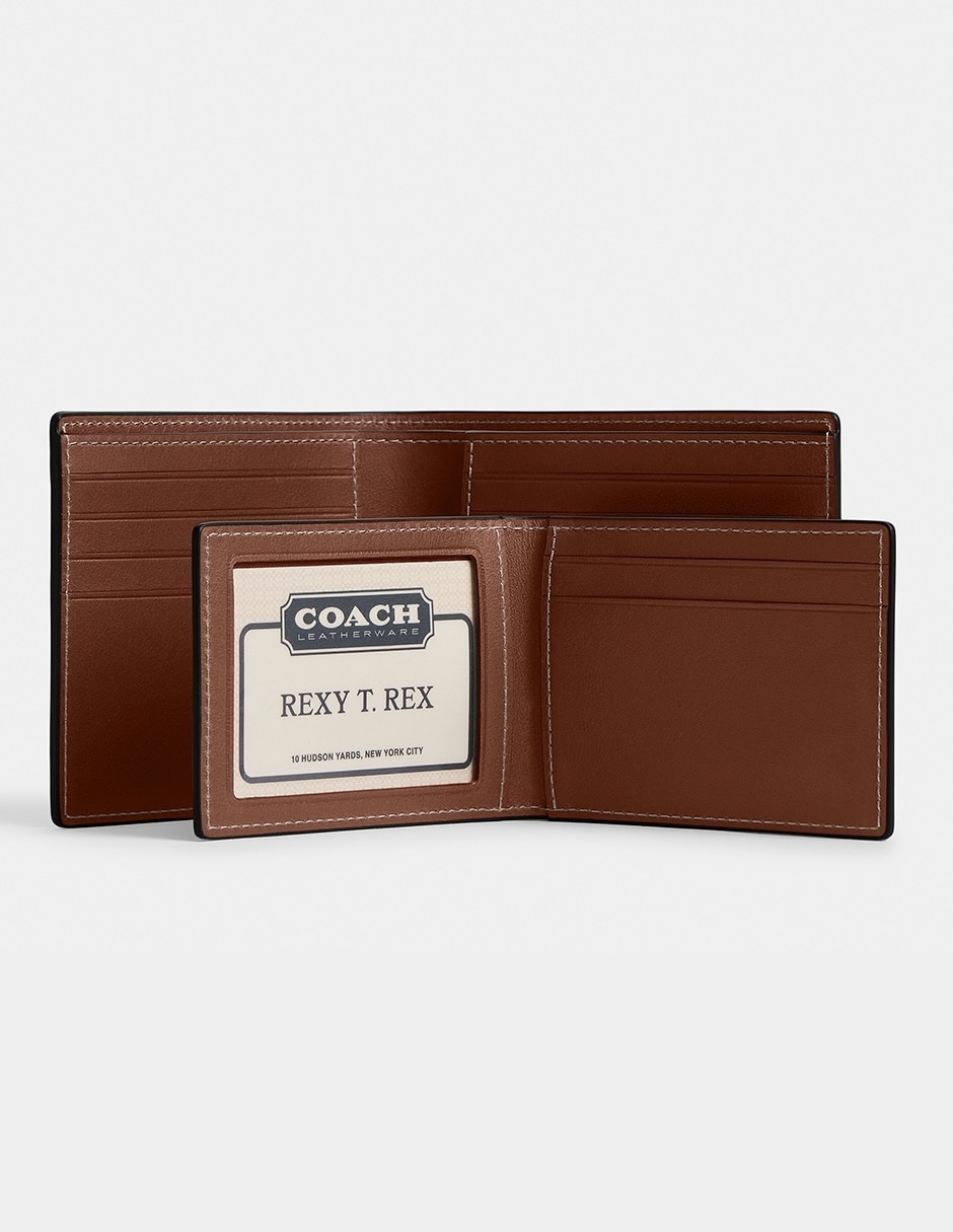 Tarjetero piel Natural Grain Leather para hombre 7