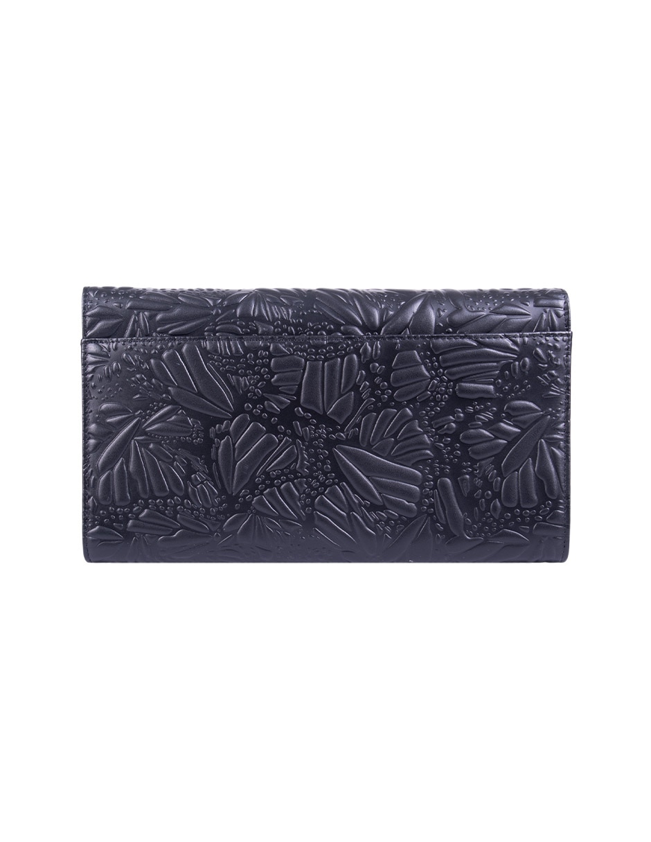 Bolsa clutch Grabado Mariposa de piel para mujer 4
