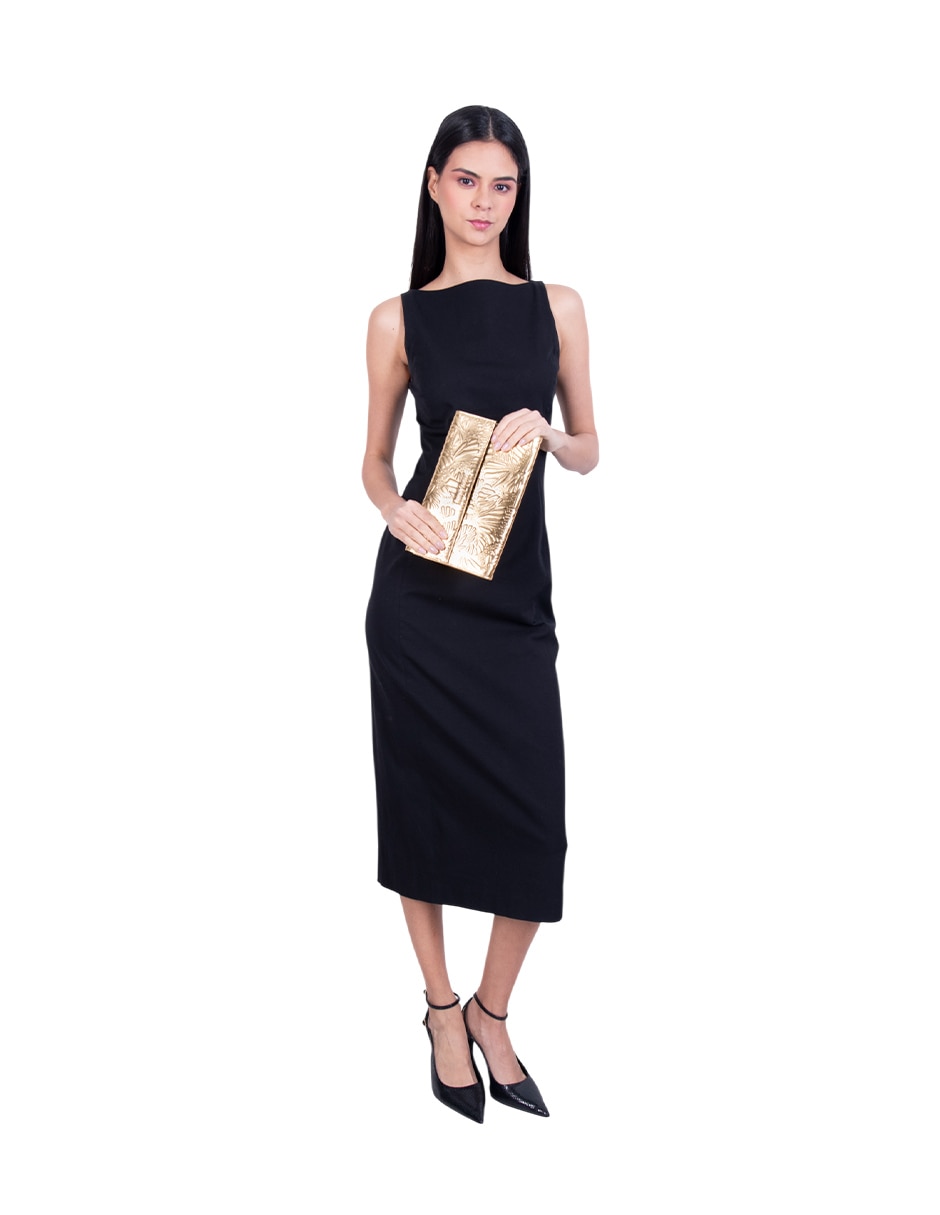 Bolsa clutch Grabado Mariposa de piel para mujer 5