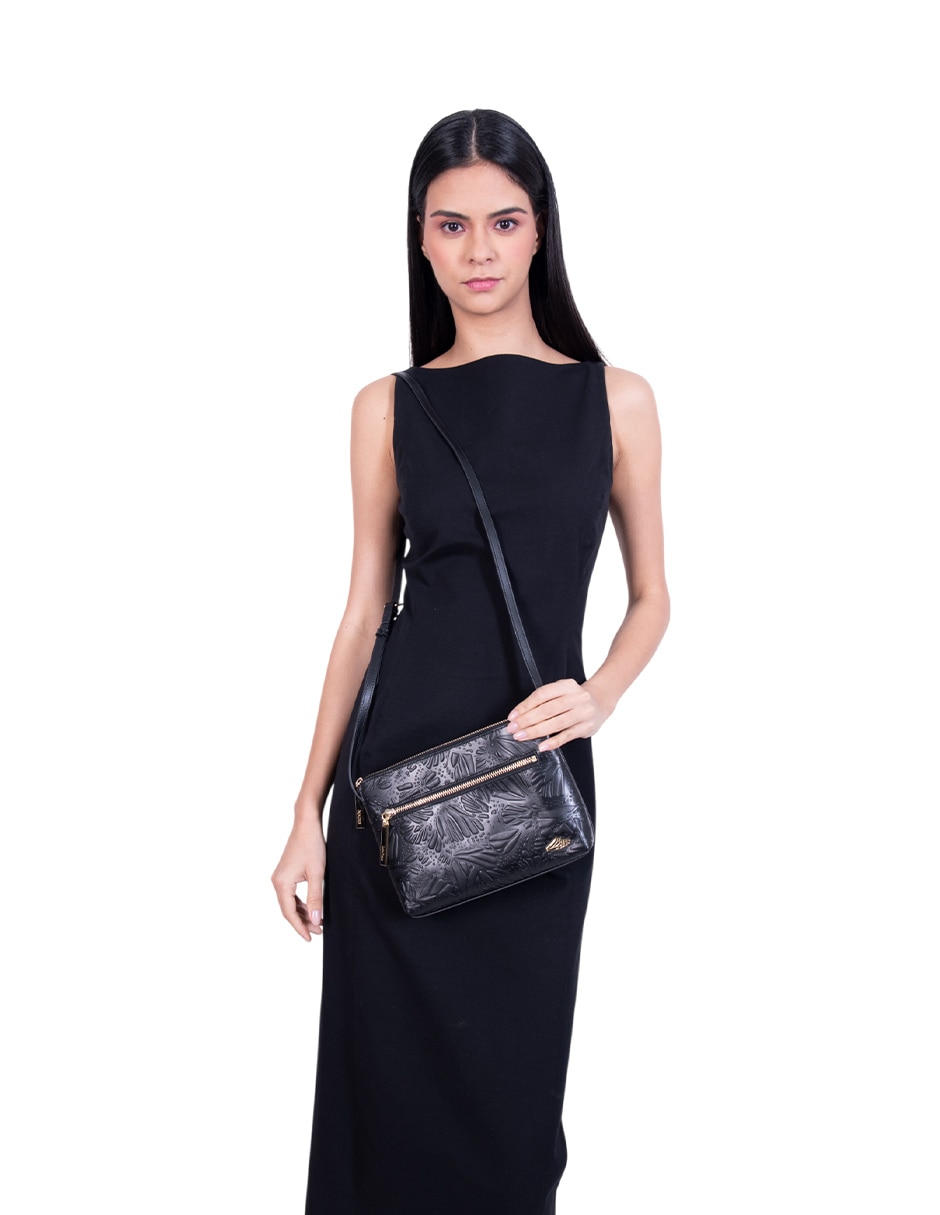 Bolsa crossbody Grabado Mariposa para mujer 5