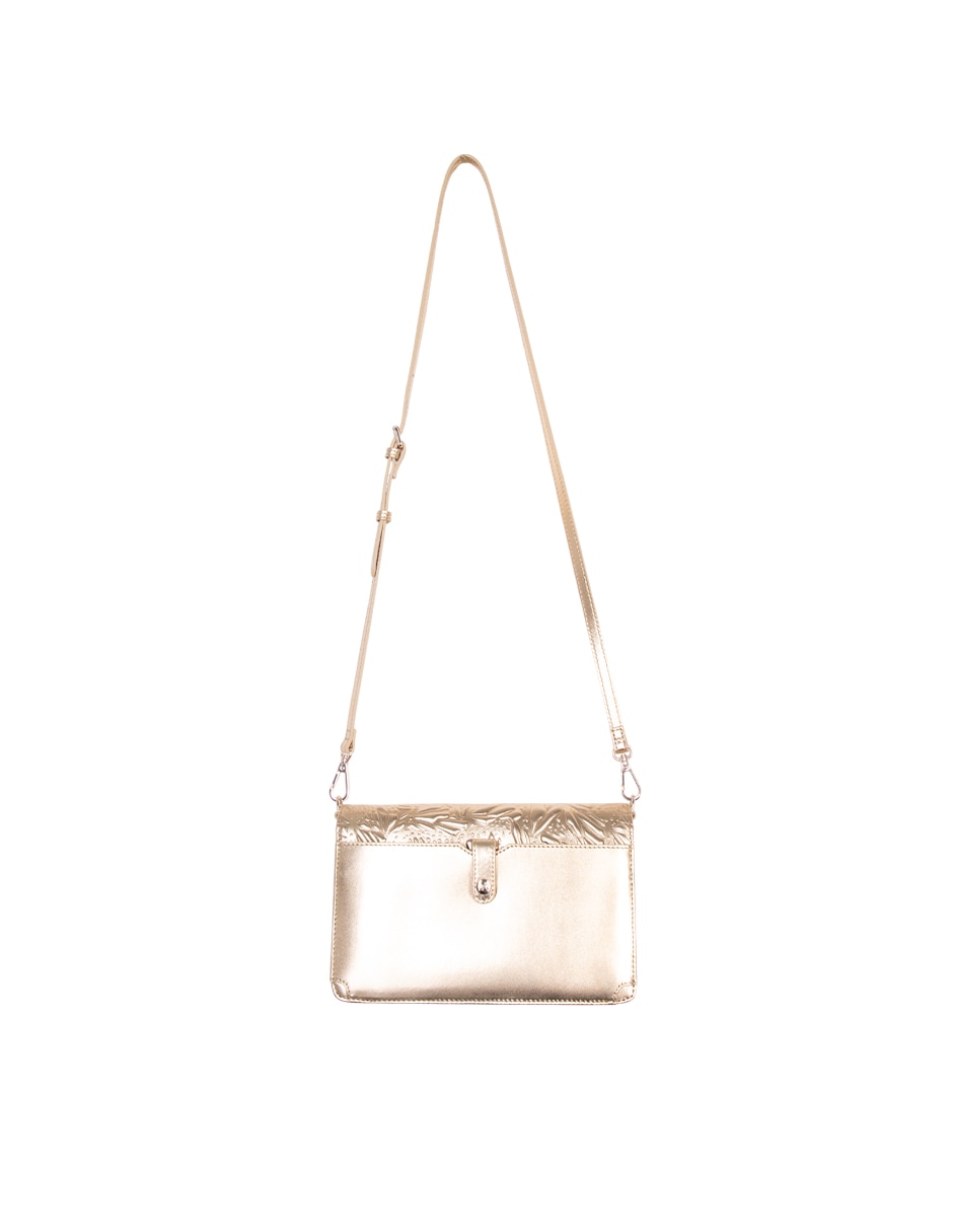 Bolsa crossbody Grabado Mariposa de piel para mujer 2