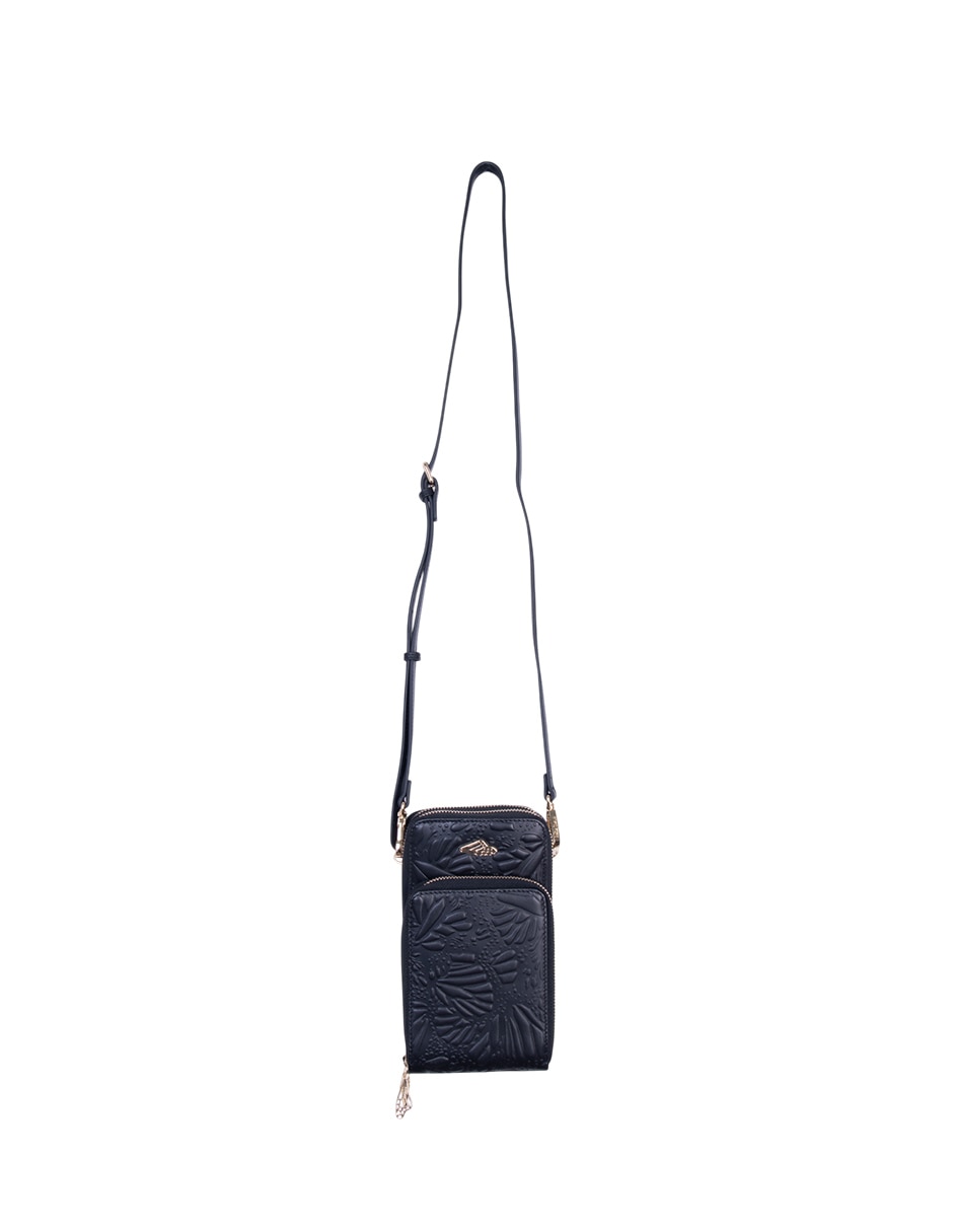 Bolsa crossbody Grabado Mariposa de piel para mujer Bolsa crossbody Grabado Mariposa de piel para mujer