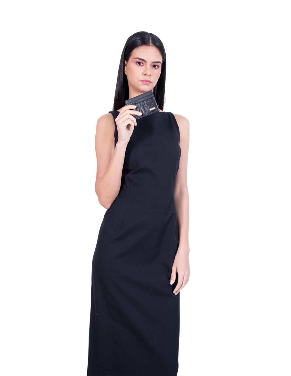 Tarjetero piel grabado mariposa para mujer 3