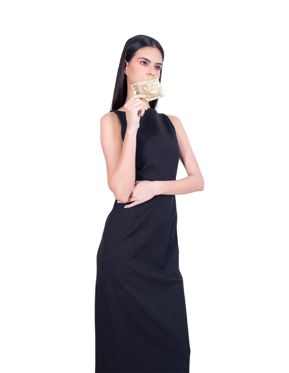 Tarjetero piel grabado mariposa para mujer 5